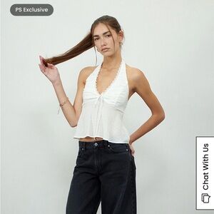 Pacsun Beverly and Beck White Halter Top